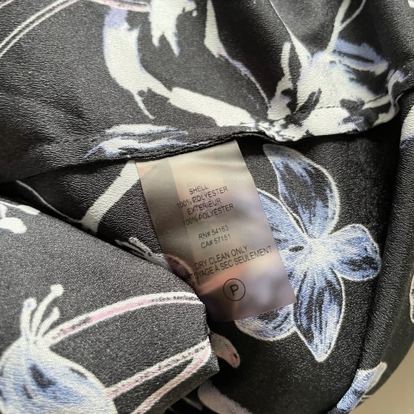 Ivanka Trump Floral Dress Blouse Top with Button Sleeves Women’s Medium - Picture 15 of 16